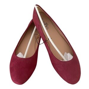 New Shoes8teen Women’s Burgundy Ballerina Ballet Flats – Size 8